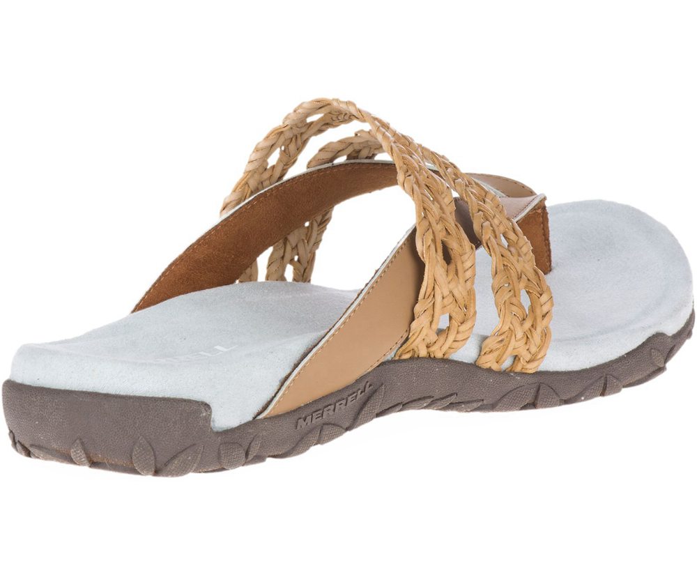 Merrell Sandaler Dame - Terran Braid Thong - Brune/Hvide - ATL246109